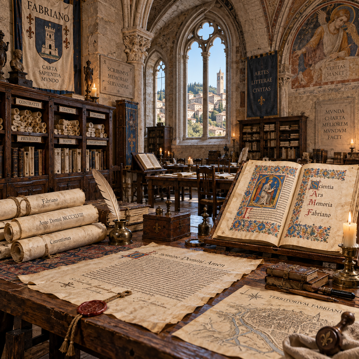Viaggio negli archivi: documenti inediti sui pittori medievali fabrianesi